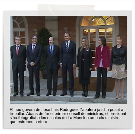 Foto de família del nou govern de Zapatero | política espanyola