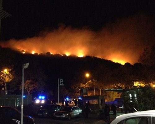 El foc a Collserola, vist pels barcelonins | Bombers de Barcelona, Bombers de la Generalitat, Collserola, incendis forestals, xarxes socials