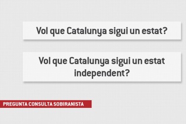 9 de novembre de 2014, consulta sobiranista amb doble pregunta