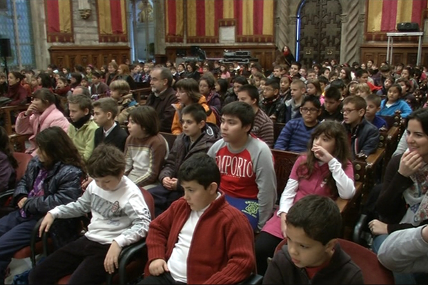 El pregó dels infants | escoles, Festes de Santa Eulàlia, Francina Vila, Jaume Ciurana, pregó