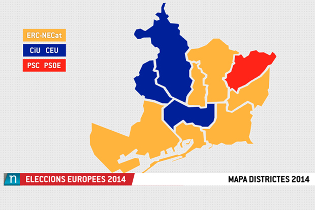 Les eleccions europees, districte per districte | eleccions, política catalana