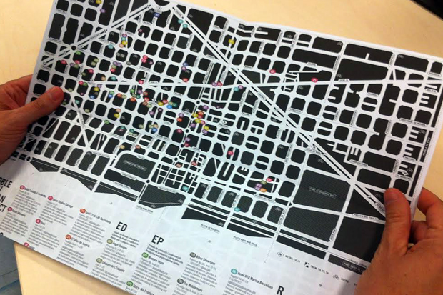 Es publica el nou mapa de Poblenou Urban District | bars, galeries d'art