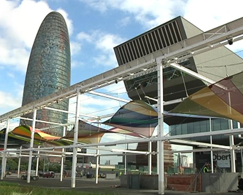 Els usos provisionals de les Glòries prenen forma | obres, plaça de les Glòries Catalanes