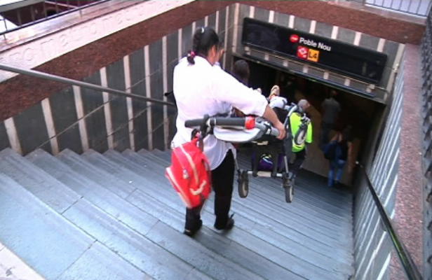 Comencen la instal·lació d’ascensors a la parada del Poblenou, de l’L4 | metro, obres