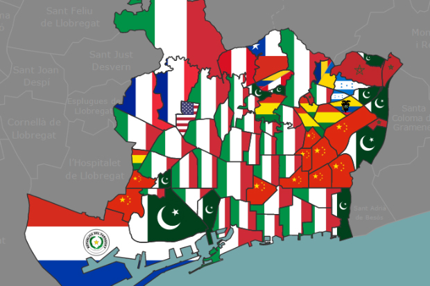 Les comunitats més nombroses a cada barri, sobre el mapa | comunitat xinesa, immigració, multimèdia