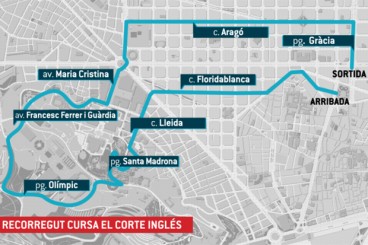 Afectacions al trànsit per la Cursa El Corte Inglés