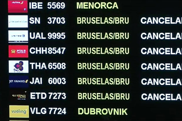 Nou vols afectats avui al Prat pel tancament de l’aeroport de Brussel·les |