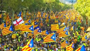 La Diada del Sí desborda el centre de Barcelona
