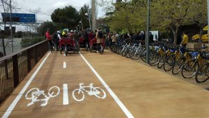 Inaugurat el carril bici Barcelona-Esplugues