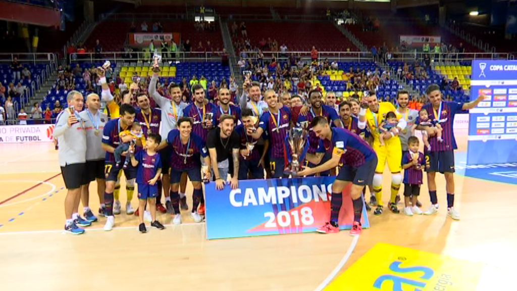 El Barça futbol sala guanya la Copa Catalunya