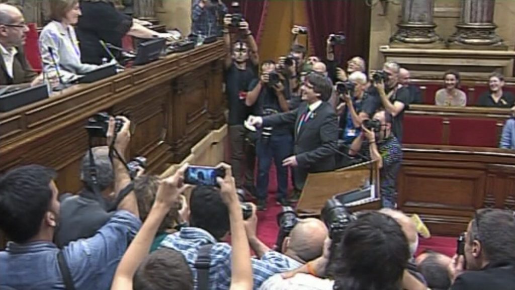 La proclamació de la República Catalana, un any després | 1 octubre, Carles Puigdemont, Carme Forcadell, Parlament de Catalunya
