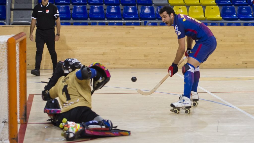 entrenament fc barcelona hoquei patins