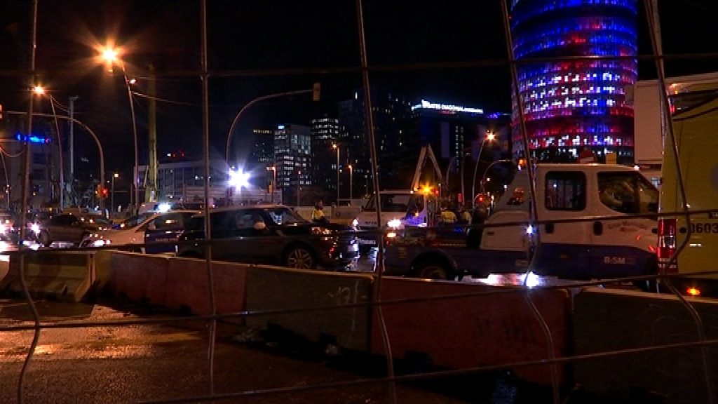 Accident glories cotxe i motorista
