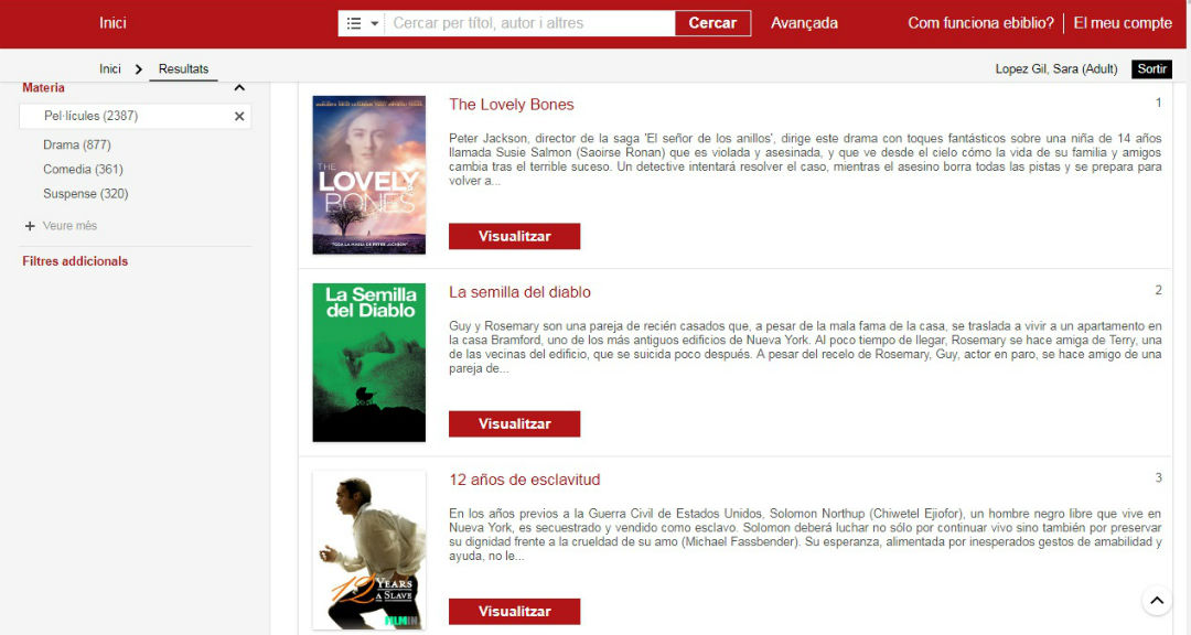 Pel·lícules online a les biblioteques