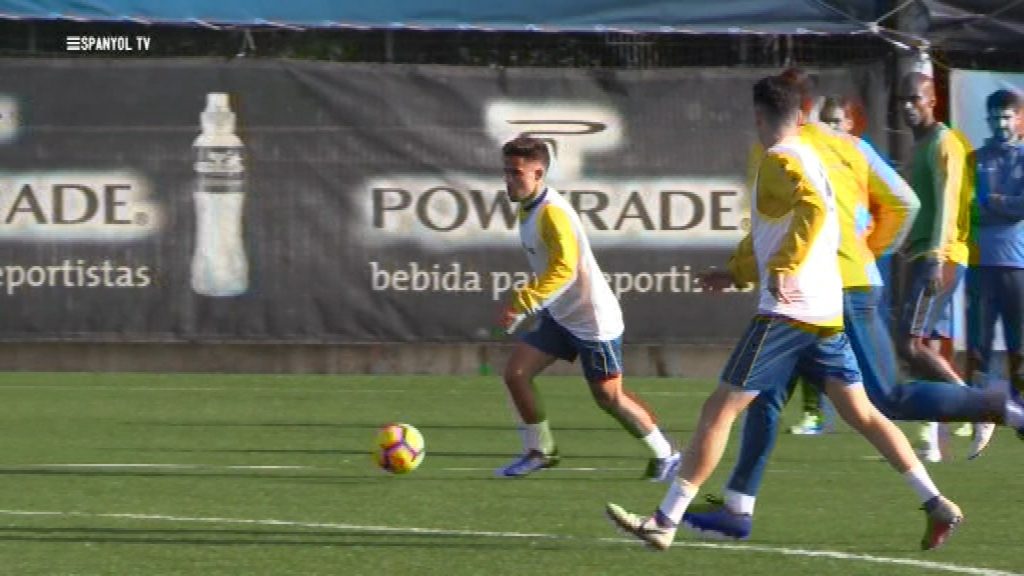 &Oacute;scar Melendo entrenament RCD Espanyol