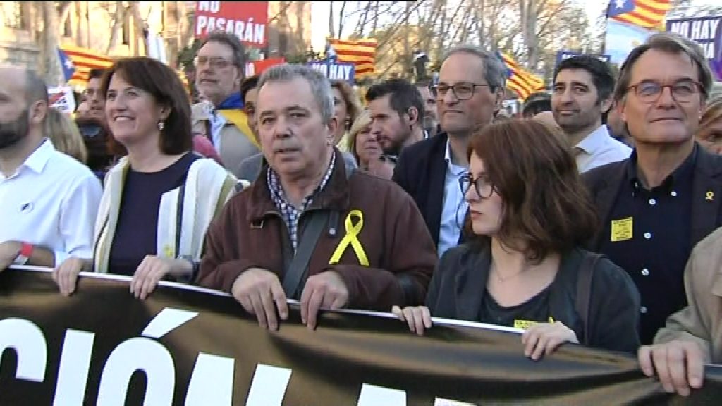 polítics a manifestació independentista a madrid