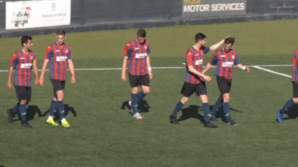 Celebraci&oacute; gol jugadors UE T&agrave;rrega
