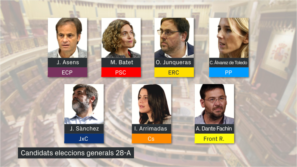 candidats eleccions generals 2019