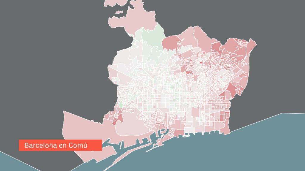 Així ha canviat el mapa de seccions censals entre les eleccions municipals del 2015 i del 2019 | Barcelona en Comú, Ciutadans, eleccions municipals 2019, ERC, Junts per Catalunya, PP, PSC