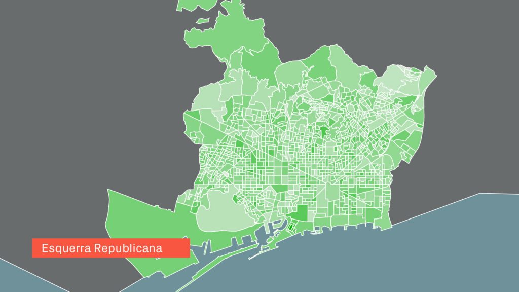 Així ha canviat el mapa de seccions censals entre les eleccions municipals del 2015 i del 2019 | Barcelona en Comú, Ciutadans, eleccions municipals 2019, ERC, Junts per Catalunya, PP, PSC
