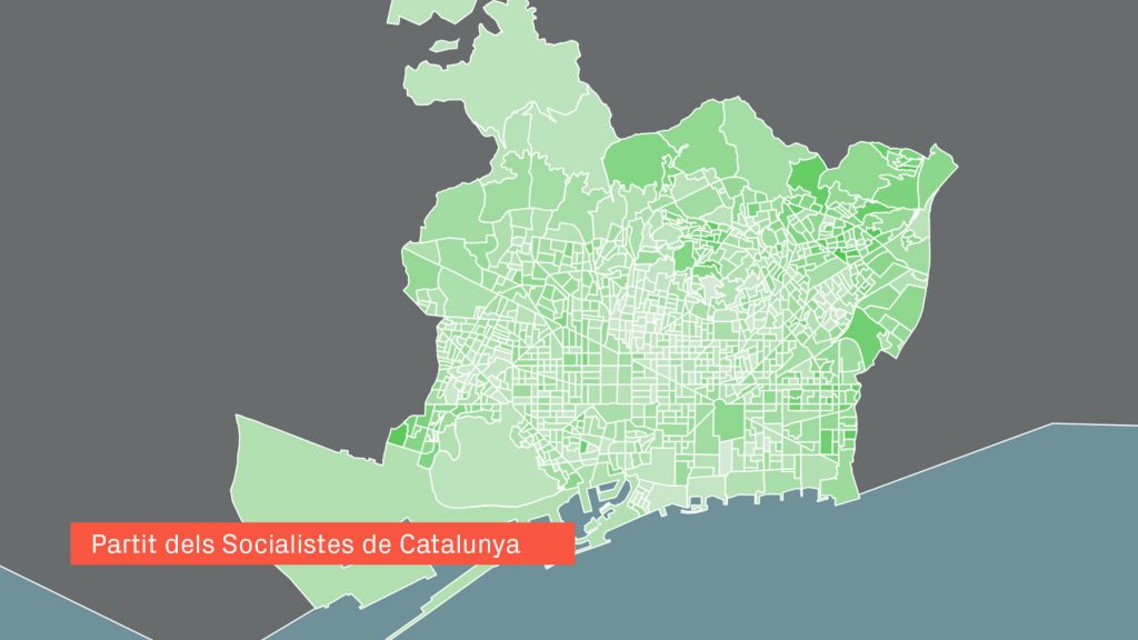 Així ha canviat el mapa de seccions censals entre les eleccions municipals del 2015 i del 2019 | Barcelona en Comú, Ciutadans, eleccions municipals 2019, ERC, Junts per Catalunya, PP, PSC
