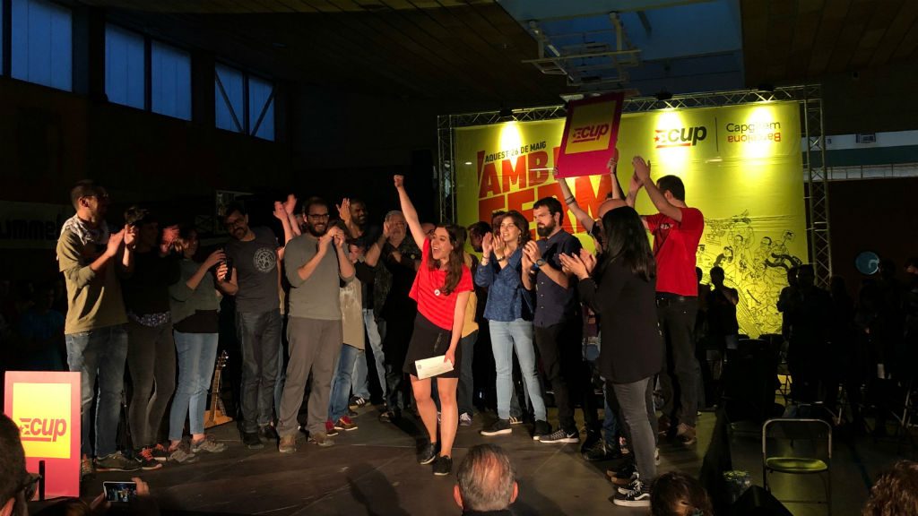 La candidatura de la CUP a l'acte final de campanya