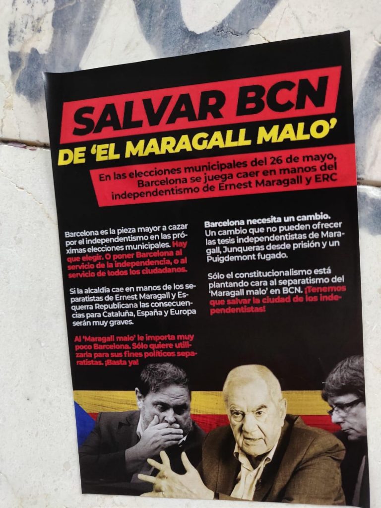 ernest maragall erc malo cartell