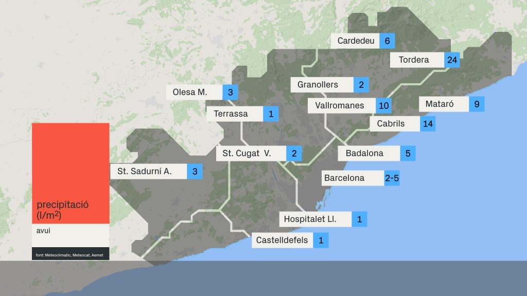 La tempesta de Barcelona vista des de Collserola | Barcelona, tempesta