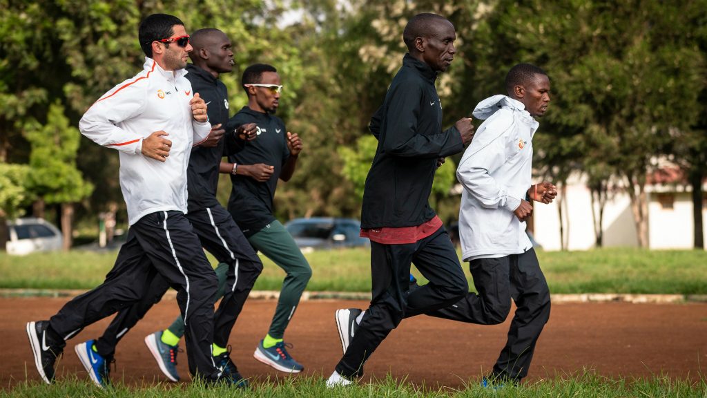 Geoffrey Kamworor Marc Roig Eliud Kipchoge