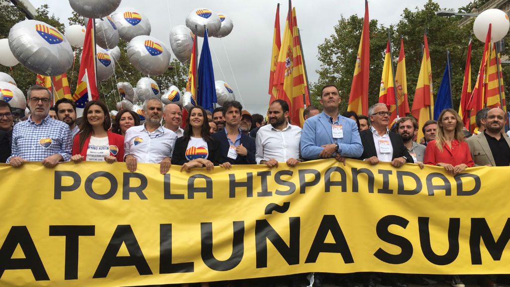 manifestacio 12 octubre barcelona