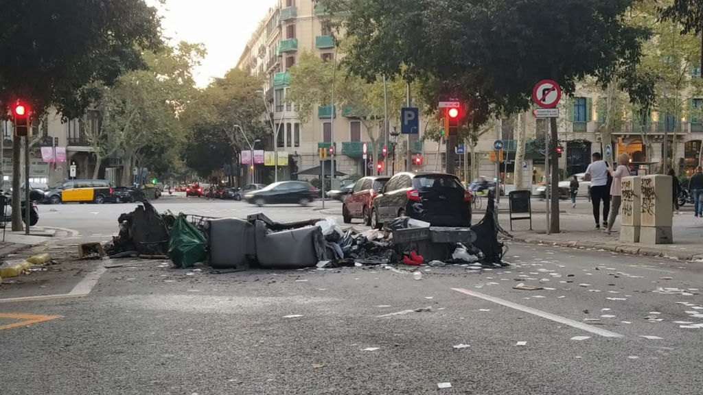 restes barricada endemà protestes