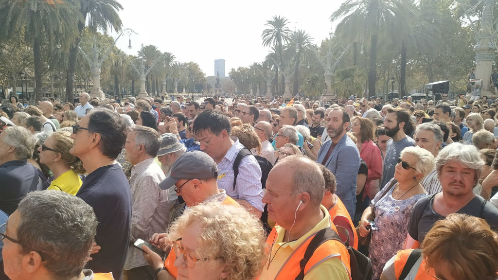 protesta TSJC sentència procés