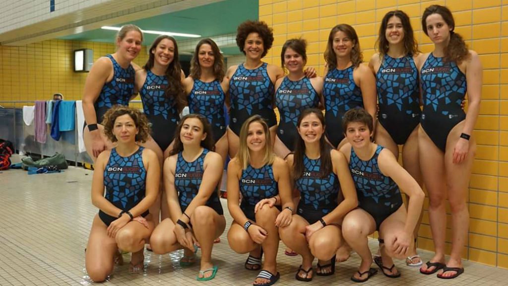 Equip femení del BCN Rugbi Subaquàtic