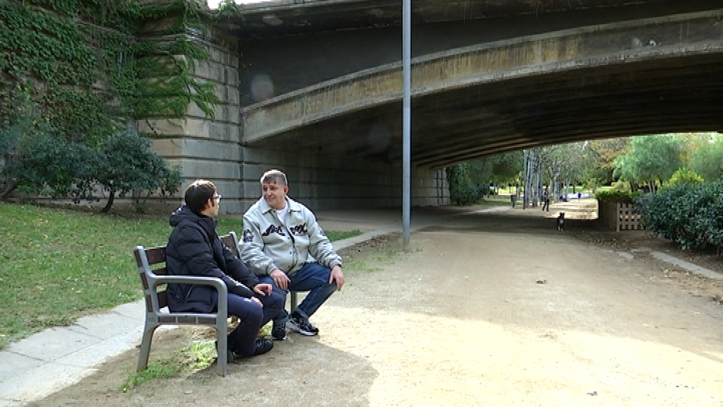 Molina i Garrido al pont de la Marina.