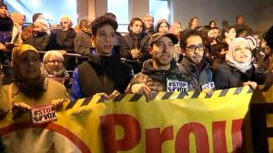 Concentració a la Sagrera contra la presumpta agressió racista a dos joves