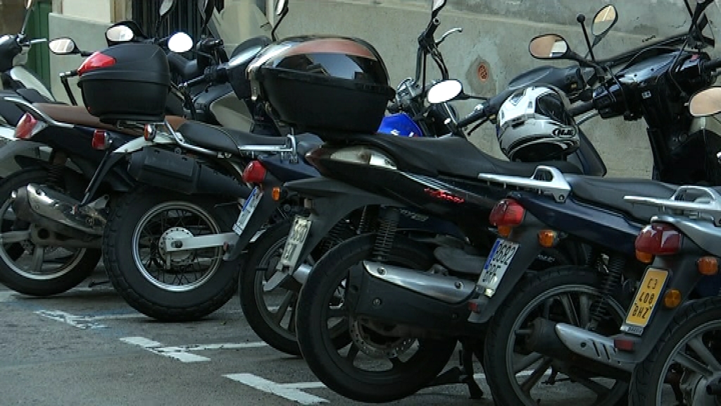 Motos aparcades