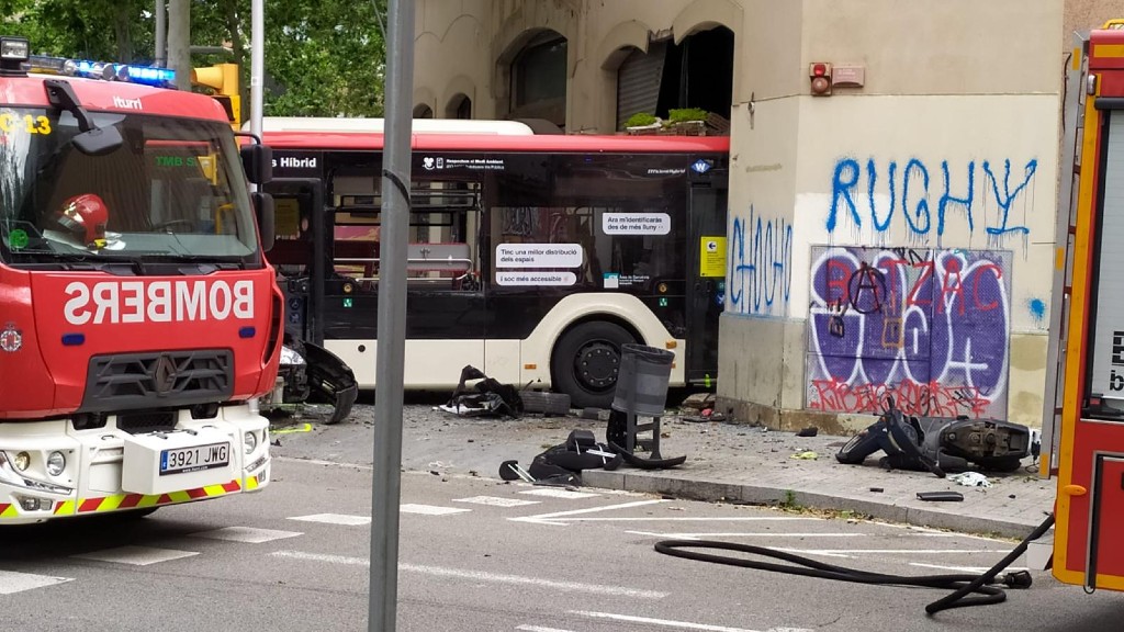 Accident autobús Poblenou