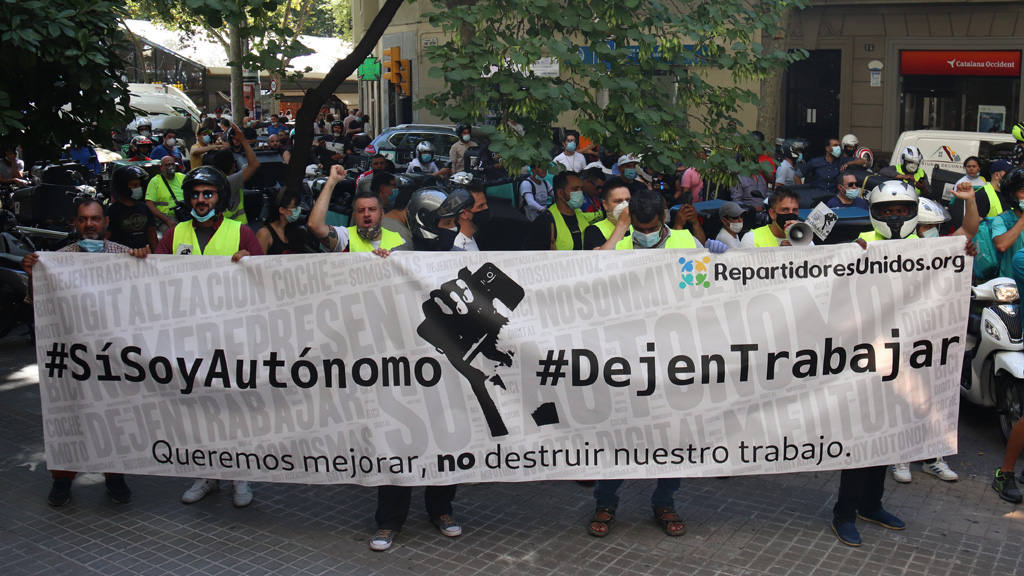 Manifestació de riders