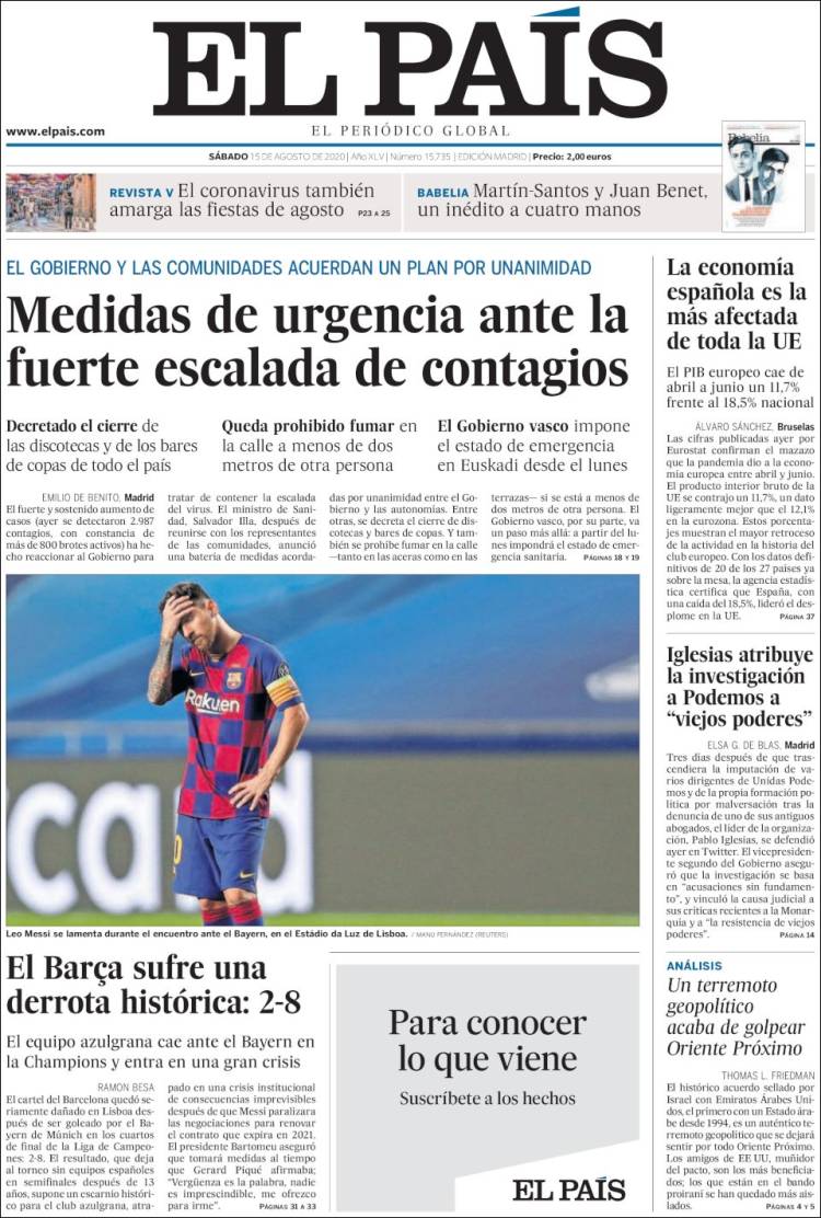 Les portades de la humiliació del Barça a mans del Bayern | Champions League