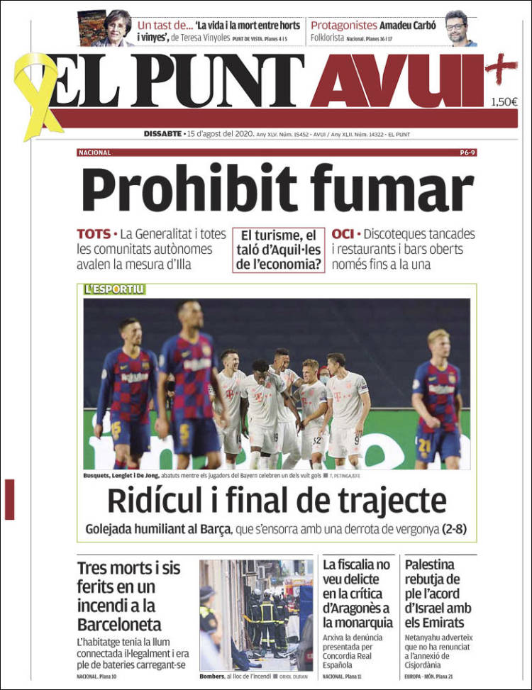 Les portades de la humiliació del Barça a mans del Bayern | Champions League