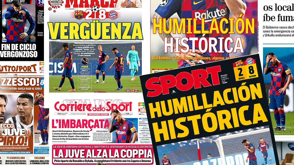 Les portades de la humiliació del Barça a mans del Bayern | Champions League