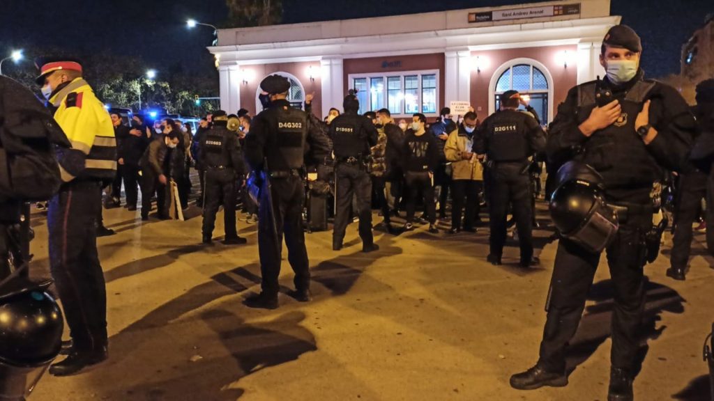 La Meridiana torna a ser escenari de dues protestes de caire contrari | avinguda Meridiana, judici del procés, protestes
