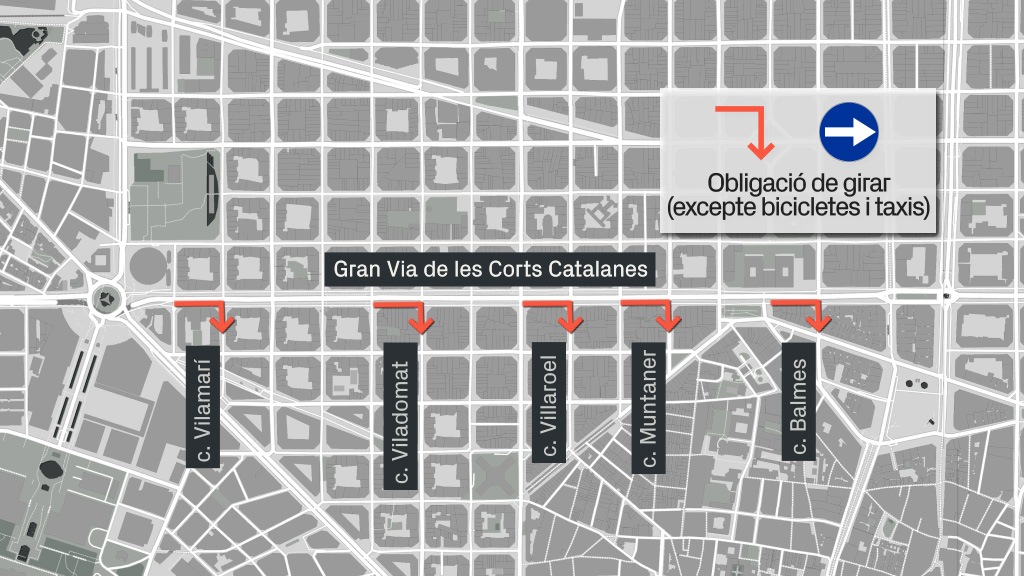 Mapa lateral Gran Via modificacions