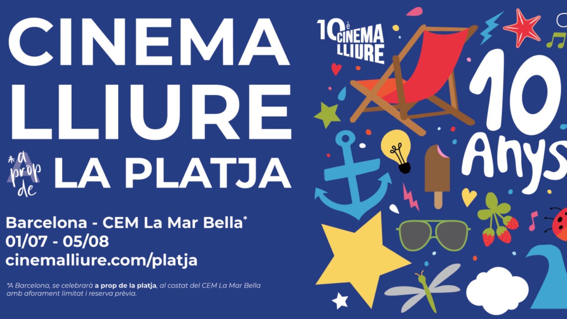 cinema lliure platja cartell 2
