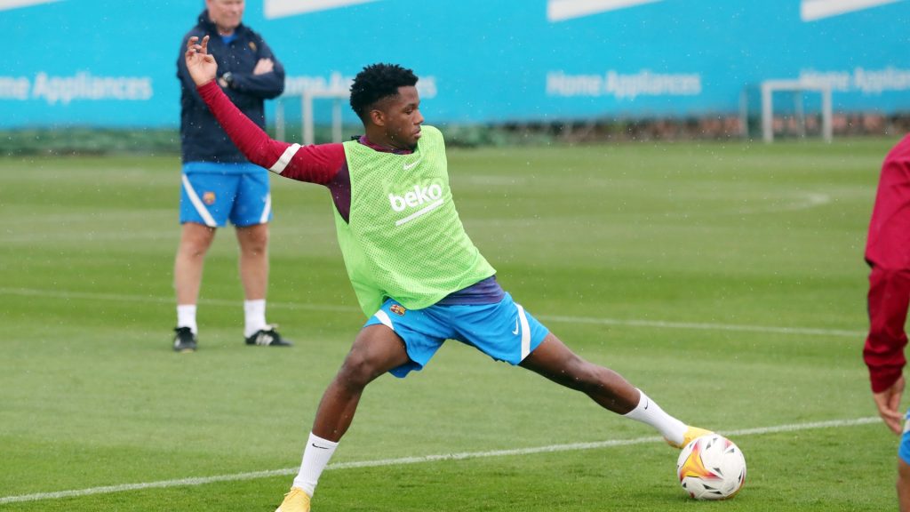 Ansu Fati ja s'entrena amb la resta del grup. Quan podria jugar amb el Barça? | FC Barcelona