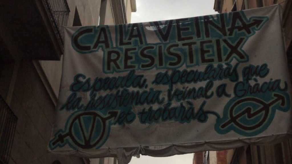 Aturen desnonament Ca la Veïna a Gràcia