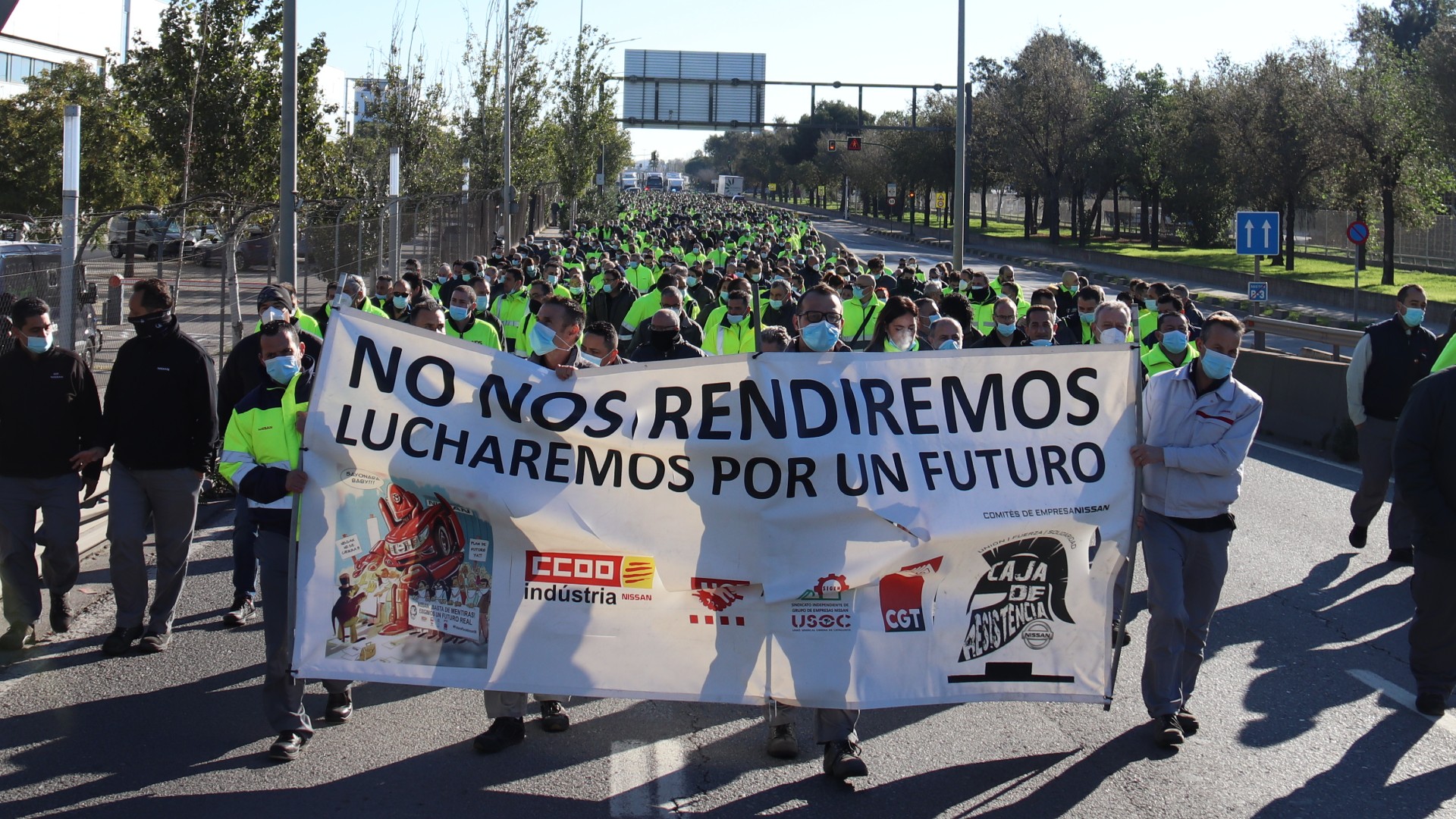 tall ronda litoral treballadors Nissan