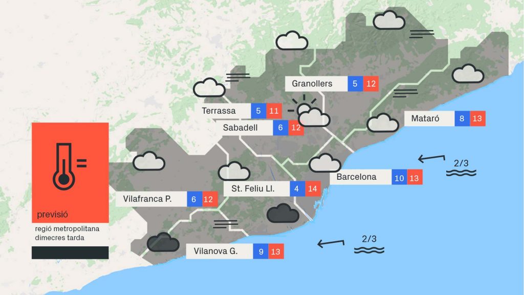 Previsió del temps per a dimecres, 22 de desembre: núvols, però absència de pluja | previsió del temps