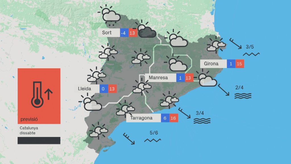 Previsió del temps per a dissabte, 8 de gener del 2022: arribaran núvols prims | previsió del temps