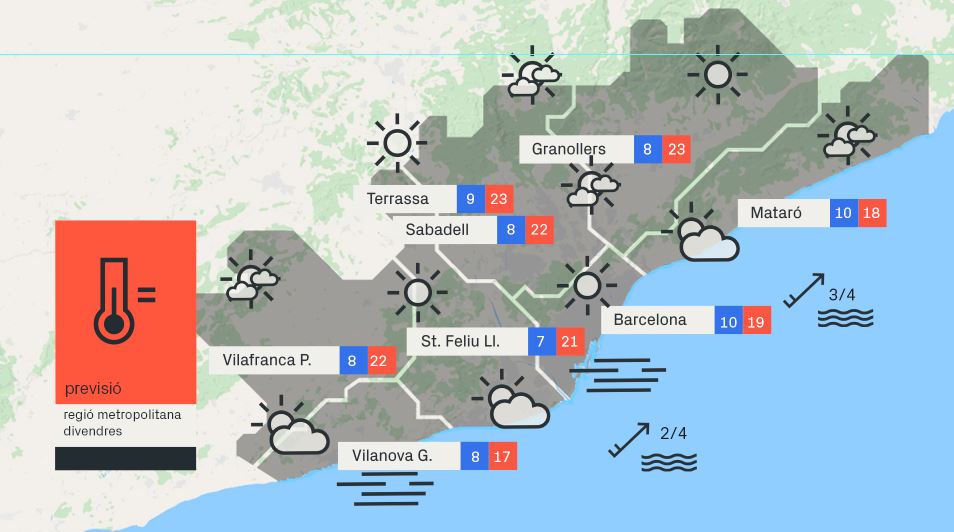 Previsió del temps per a divendres, 18 de febrer: canvis a darrera hora | previsió del temps